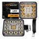 Προβολέας Εργασίας Τετράγωνος Mini 28 LED 9-40 Volt 90W 9000lm 6000k LΕDΒΑR-004 1 Τεμάχιο (CAR0032280)