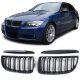 Καρδιές Μάσκας Για Bmw 3 E90 /E91 05-08 M4 Look Με Διπλή Γρίλια Μαύρο Γυαλιστερό 4 Τεμάχια (CAR0032326)