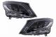 Μπροστινά Φανάρια Set Για Mercedes-Benz Vito W447 14-20 Maybach Look DRL Led Tube Μαύρα (CAR0032393)