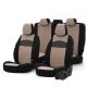 Καλύμματα Αυτοκινήτου Otom Smart Design Universal Ύφασμα / Δερματίνη Σετ Εμπρός / Πίσω 11 Τεμαχίων Μαύρο / Μπεζ SLTSMT106-NZ (CAR0032566)