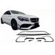 Splitters Μπροστινού Προφυλακτήρα Για Mercedes-Benz CLA W117 Facelift 16-18  Με Amg Line Προφυλακτήρα Piano Black 8 Τεμάχια (CAR0032569)