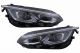 Μπροστινά Φανάρια Set Για Vw Golf VIII (8) 19-24 R Look DRL & Dynamic Φλας Μαύρα Με Χρώμιο Με Μοτέρ Carner (CAR0032711)