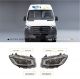 Μπροστινά Φανάρια Set Για Mercedes-Benz Sprinter W907 2018-2023  Μαύρα Full Led Carner (CAR0032743)
