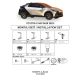 Βάσεις Πλαινών Σκαλοπατιών (Dma) Για Toyota C-Hr 2023- Suv Ax20 (CAR0033181)