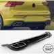 Diffuser Πίσω Προφυλακτήρα Για VW Golf VIII (8) 2019+ R-Line Για R-Line & GTI Έκδοση Προφυλακτήρα Γυαλιστερό Μαύρο Από Abs Πλαστικό (CAR0033612)