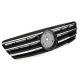 Μάσκα Για Mercedes-Benz C-Class W203 00-07 Amg C63 Look Μαύρο/Χρώμιο 1 Τεμάχιο (CAR0034032)