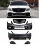 Body Kit Για Mercedes-Benz S-Class W222 Facelift 17-20 Amg S63 Look Black Edition (CAR0034069)