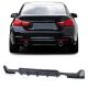Diffuser Πίσω Προφυλακτήρα Για Bmw 4 F32 Coupe / F33 Cabrio / F36 Gran Coupe 13-21 M-Tech Μαύρο Ματ Με 2 Μονές Τρύπες Εξάτμισης Αριστερά & Δεξιά -0----0-  Από Abs Πλαστικό 1 Τεμάχιο (CAR0034196)