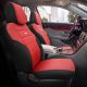 Καλύμματα Αυτοκινήτου Otom One Design Universal Βαμβακερό Ύφασμα Rachel Σετ Εμπρός / Πίσω 10 Τεμαχίων Μαύρο / Κόκκινο ONE-104 (CAR0034730)