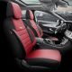 Καλύμματα Αυτοκινήτου Otom Pro Design Universal Βαμβακερό Ύφασμα Rachel / Δερματίνη Σετ Εμπρός / Πίσω 11 Τεμαχίων Μαύρο / Μπορντό PRO-105 (CAR0034738)