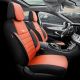 Καλύμματα Αυτοκινήτου Otom Pro Design Universal Βαμβακερό Ύφασμα Rachel / Δερματίνη Σετ Εμπρός / Πίσω 11 Τεμαχίων Μαύρο / Καμηλό PRO-106 (CAR0034739)