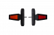 LED Όγκου NEON Κερατάκια Τριπλά 12V / 24V IP67 Πορτοκαλί / Κόκκινό / Κόκκινό 90mm X 102mm FZ2X-MAR1802
