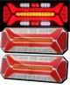 Σετ LED Neon Е-Мark Φανός Οπίσθιος 10V / 30V με 5 Λειτουργίες Tρεχούμενο φλας 353mm X 132mm 2 Τεμάχια FZ2X-ST230
