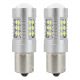 Λαμπτήρας LED CANBUS 3030 24SMD 1156 BA15S P21W Λευκό 12V / 24V 2 Τεμάχια FZAMPL079