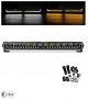 LED Μπάρα Ψυχρό Λευκό 10-30 Volt Υψηλής Ισχύος 125Watt DRL Λευκό / Πορτοκαλί και Φλάς Λάμψη Πορτοκαλί Προειδοποιητικό Φως 47cm IP67 FZHAL557