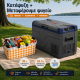 Ισοθερμική Τσάντα Χειρός 60 λίτρων 43cm x 23cm x 39cm και Ηλεκτρικό Φορητό Ψυγείο 12V / 24V / 220V 35.3L Ψύξη / Θέρμανση Flexzon FZIN0525-+-IN0380