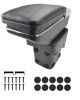 Δερμάτινο Υποβραχιόνιο για Ford Focus MK2 2005–2011 - Οικολογικό δέρμα - Μαύρο FZKPM202