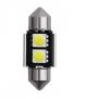 Σωληνωτός LED 31mm Can Bus με 2 SMD 5050 Ψυχρό Λευκό 1 Τεμάχιο FZKRU155