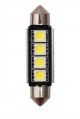 Σωληνωτός LED 41mm Can Bus με 4 SMD 5050 Ψυχρό Λευκό 1 Τεμάχιο FZKRU158