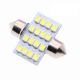 Σωληνωτός LED 31mm με 16 SMD 1210 Ψυχρό Λευκό 1 Τεμάχιο FZKRU159