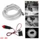 Εύκαμπτο Φωτιζόμενο LED Καλώδιο Neon 12V για Εσωτερική Διακόσμηση Αυτοκινήτου 2m Λευκή FZKRU502