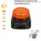 LED Φάρος Πορτοκαλί 12V / 24V Με Βίδες και Σειρήνα 130mm x 130mm x 85mm E-mark FZMAR1702