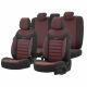 Σετ Καλύμματα Αυτοκινήτου Otom Line Design Orthopedic Extra Support Universal Βαμβακερό Ύφασμα Εμπρός και Πίσω 11 Τεμαχίων Κόκκινο - Μαύρο FZOM00005