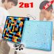 Διασκεδαστικό επιτραπέζιο παιχνίδι δύο όψεων για παιδιά με δύο παιχνίδια, Stairs και Go Gobang 3+ ετών FZPRCLBG097