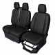 Σετ Καλύμματα Αυτοκινήτου για 2+1 FORD TRANSIT CUSTOM 2009+ ECO Δέρμα Μαύρο SS FZTAP2141