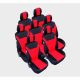 Σετ Καλύμματα Αυτοκινήτου για VW Touran, Sharan / Ford Galaxy / Citroen C8 / Peugeot 307SW / Citroen C4 Grand Picasso / Peugeot 806, 807 Πολυεστερικό 21 Τεμαχίων Κόκκινο FZTAP267
