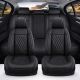 Σετ Καλύμματα Αυτοκινήτου Universal ECO Δέρμα Εμπρός και Πίσω Μαύρο Design FZTAP751