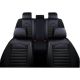 Δερμάτινη Ταπετσαρία Σετ 9 Τεμάχια Μαύρο FZTAP789