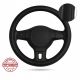 Κάλυμμα Τιμονιού Τρυπητό Οικολογικό Δέρμα 39cm Μαύρο HQ FZVOL32