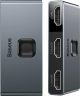 BASEUS MATRIX, ΔΙΑΚΟΠΤΗΣ HDMI SWITCH 2 ΣΕ 1, 1 ΣΕ 2, ΓΚΡΙ