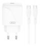 XO L141 ΦΟΡΤΙΣΤΗΣ 20W, 1 ΘΥΡΑ TYPE-C ΜΕ ΚΑΛΩΔΙΟ PD ΣΕ TYPE-C, ΛΕΥΚΟΣ