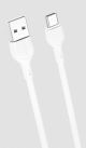 XO NB200 ΚΑΛΩΔΙΟ ΦΟΡΤΙΣΗΣ 2.1A TYPE-C, ΛΕΥΚΟ, 1m