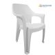 Πολυθρόνα βαρέους τύπου HERMES απο PP σε χρώμα λευκό 60x60x80