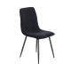 Καρέκλα Rena ύφασμα μαύρο-πόδι μαύρο μεταλλικό 48x55x90