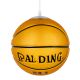 GLOBOSTAR® SPALDING NBA 00649 Παιδικό Κρεμαστό Φωτιστικό Οροφής με Ντουί 1 x E27 AC 220-240V IP20 - Πορτοκαλί & Μαύρο - Μ25 x Π25 x Υ25cm