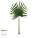 GloboStar® Artificial Garden SERENOA PALM LEAF 20174 Τεχνητό Διακοσμητικό Φύλο Φοινικόδεντρου Σερενόα Βεντάλια Π90 x Υ170cm