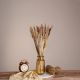 GloboStar® BROOMCORN 36540 Αποξηραμένο Φυτό Γλυκό Σόργο - Μπουκέτο Διακοσμητικών Κλαδιών Μπεζ - Καφέ Υ60cm - Σετ 20 τμχ