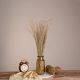 GloboStar® SILVERHAIRGRASS 36545 Αποξηραμένο Φυτό Ασημένια Χλόη - Μπουκέτο Διακοσμητικών Κλαδιών Μπεζ Υ60cm - Σετ 100 τμχ