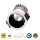 GLOBOSTAR® MICRO-S 60235 Χωνευτό Downlight Σποτ LED 5W 625lm 38° AC 220-240V IP20 Θερμό Λευκό 2700K - Bridgelux COB Chip & TÜV SÜD Driver - Λευκό & Μαύρο Ματ - Μ4 x Π4 x Υ5.9cm / Q3.5cm - 5 Χρόνια Εγγύηση