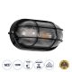 GLOBOSTAR® BOATLIGHT 61583 Vintage Φωτιστικό Καραβοχελώνα Τοίχου - Απλίκα με Ντουί 1 x E27 AC 220-240V Αδιάβροχο IP65 - Μαύρο Ματ - Μ21 x Π10.4 x Υ9cm