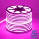 GLOBOSTAR® NEOVALE 70577 Ταινία Neon Flex LED 12W/m 600lm/m 120° DC 220-240V Αδιάβροχο IP65 120 x SMD2835 Chip/m Ροζ Dimmable - Μ100 x Π0.8 x Υ1.6cm - 3 Χρόνια Εγγύηση