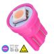 GLOBOSTAR® W5W-T10 81049 Λάμπα W5W T10 LED 0.12W 22lm 120° DC 12V IP20 Ροζ - 1 x Epistar SMD5050 Chip - Μ1.1 x Π1.1 x Υ1.7cm - 1 Χρόνο Εγγύηση