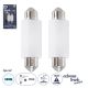 GLOBOSTAR® C5W 81335-B Σωληνωτή Λάμπα C5W 42mm CANbus LED 1.9W/3.8W 285lm/570lm 120° DC 12-24V IP20 Ψυχρό Λευκό 6000K - 2 x Epistar SMD3030 Chip - Μ4.2 x Π1.2 x Υ1cm - Πακέτο Blister 2 Τεμαχίων - 1 Χρόνο Εγγύηση