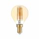 Led Λάμπα G45 E14 Filament Gold Glass Dimmable 4Watt Θερμό Λευκό