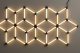 Hexagon Series Set 16 Πολύγωνο 294W (Με αξεσουάρ εγκατάστασης) Ψυχρό Λευκό