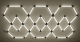 Hexagon Series Set 11 Πολύγωνο 428W (Με αξεσουάρ εγκατάστασης) Ψυχρό Λευκό